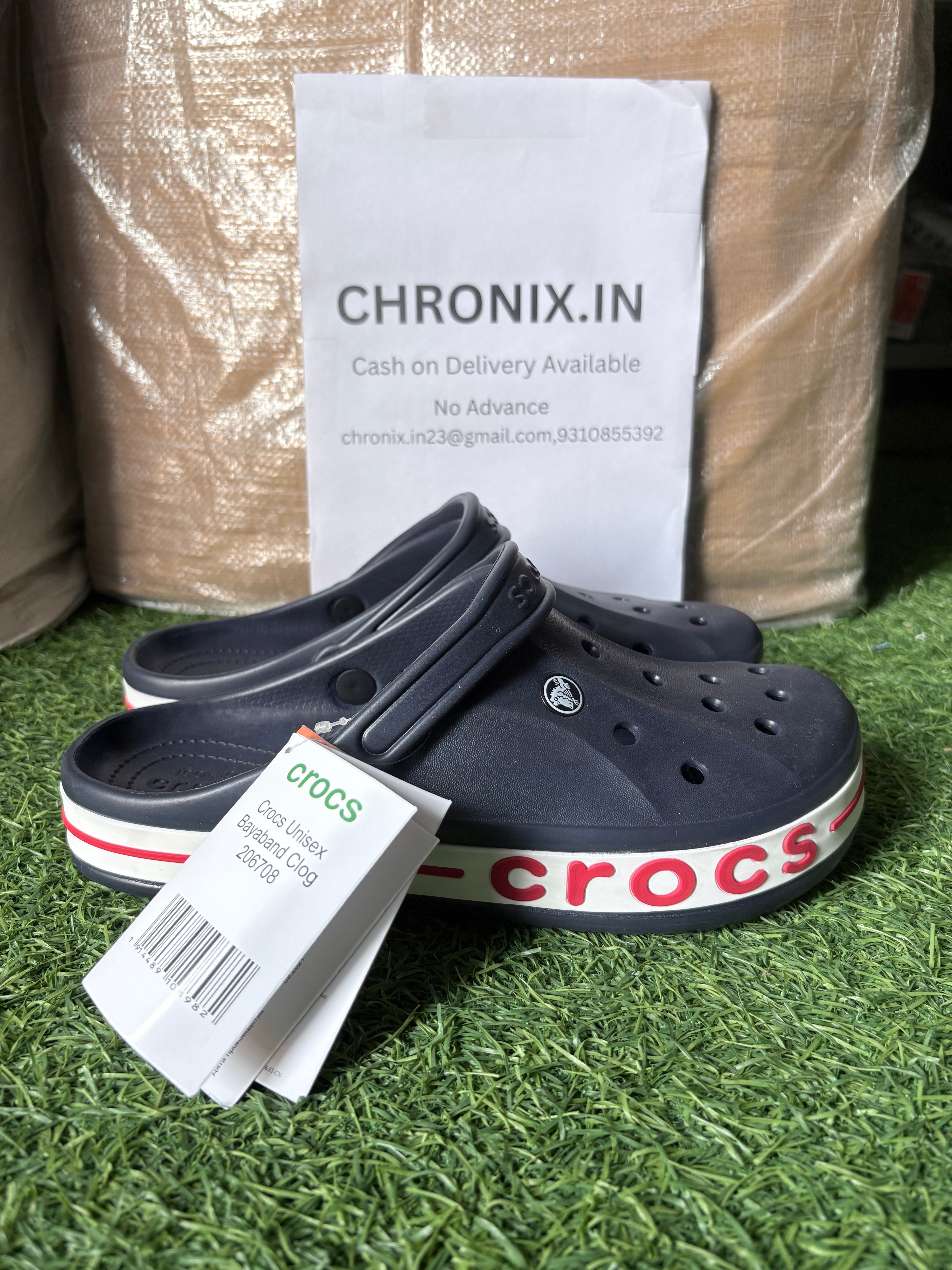 Crocs Bayaband 2.0 Clogs (Navy/Red)