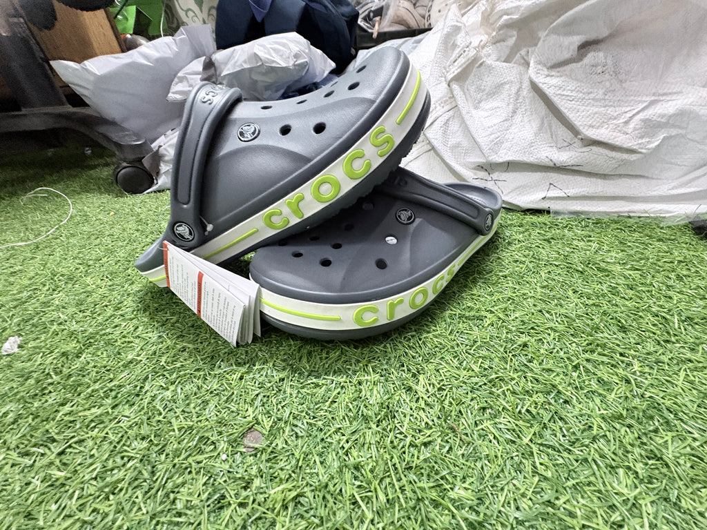 Crocs Bayaband clogs (Grey/Lime)