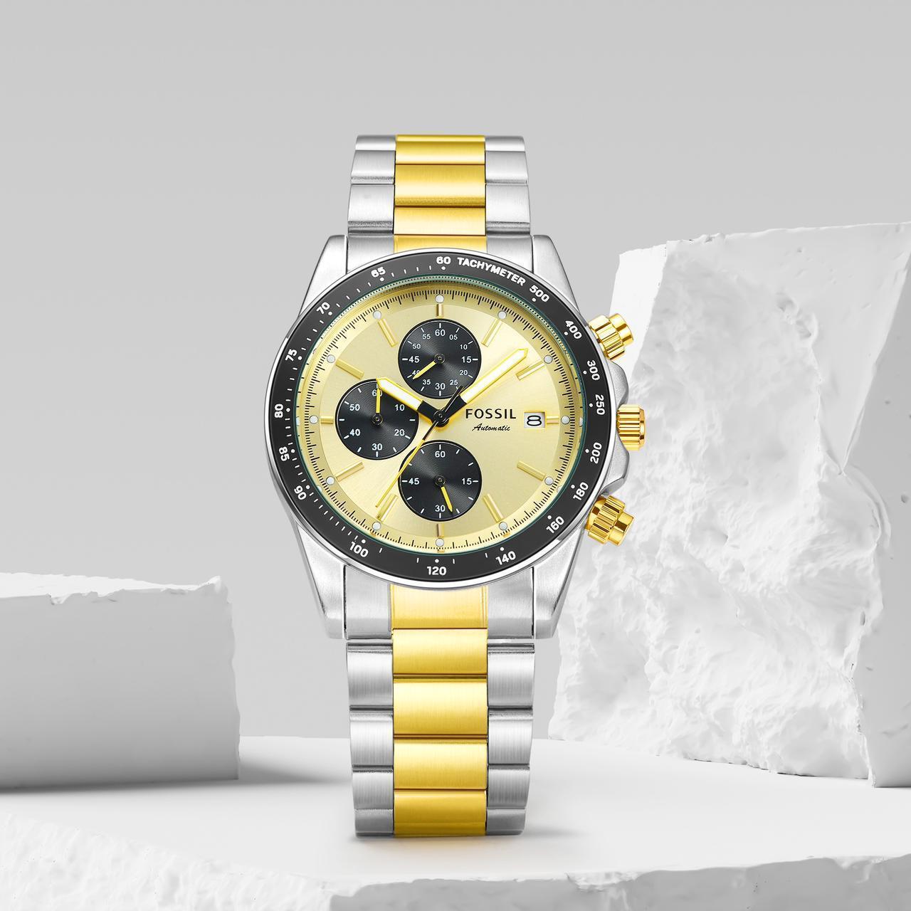 Fossil Autocross Chronograph Golden Dial