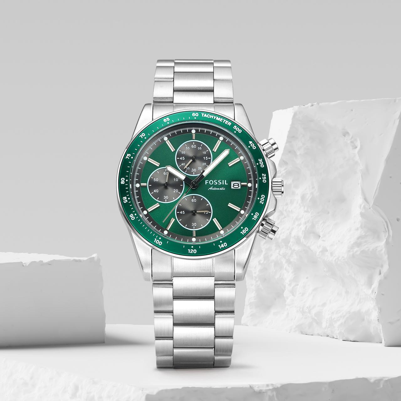 Fossil Autocross Chronograph Green Dial
