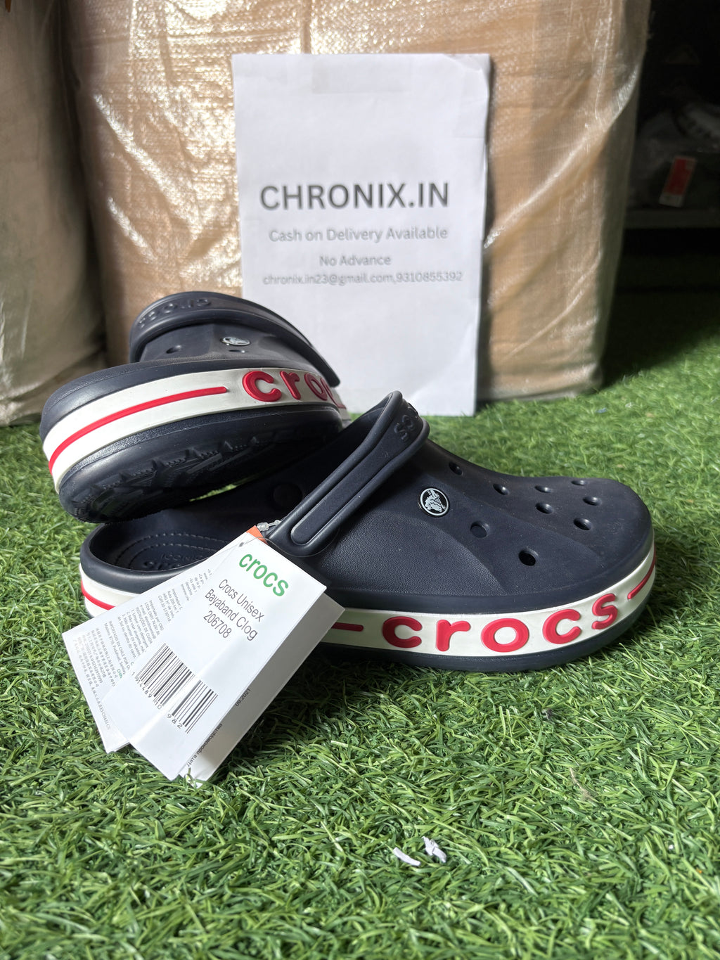 Crocs Bayaband 2.0 Clogs (Navy/Red)