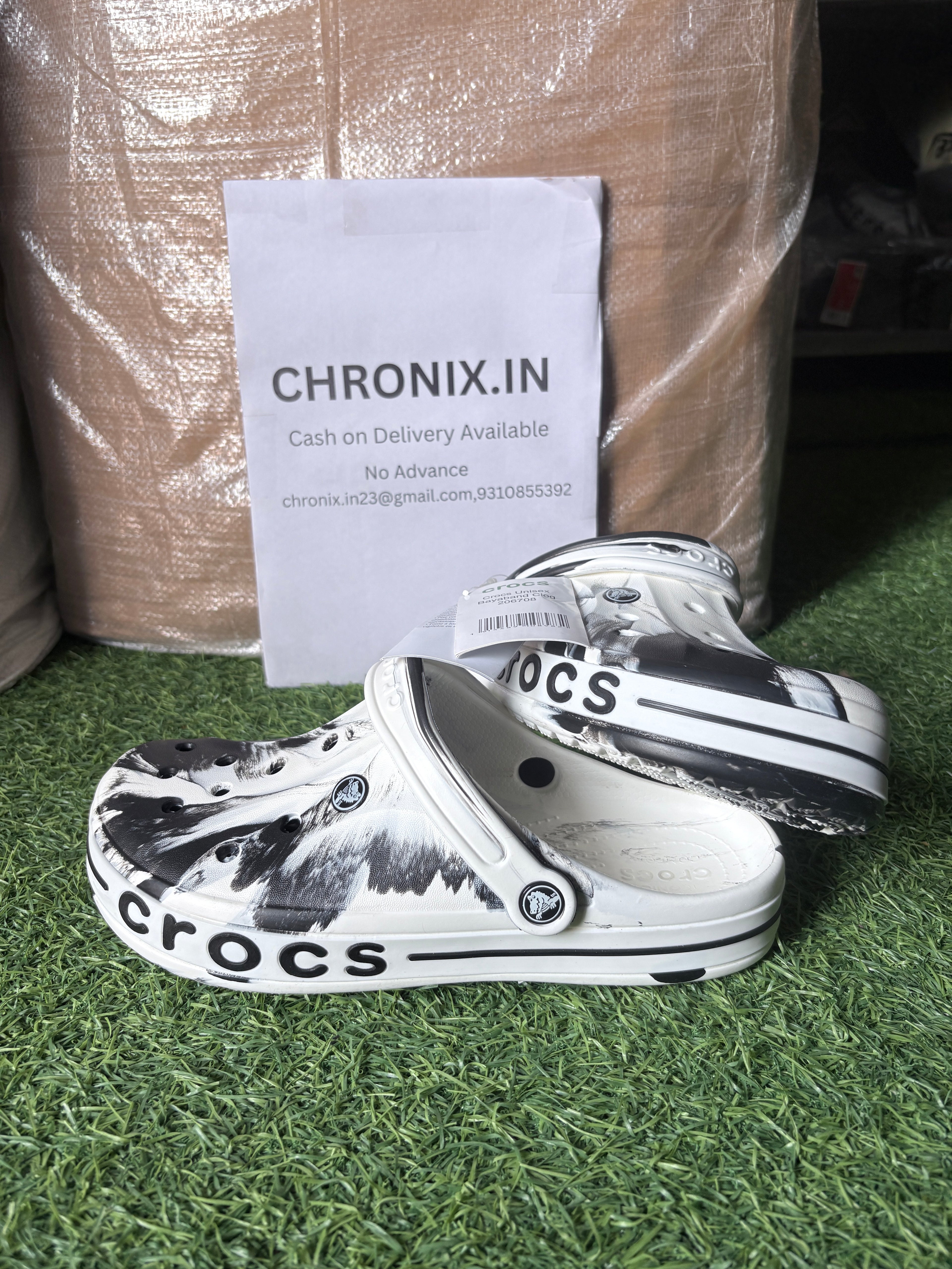 Crocs Bayaband clogs Printed (Black/White)