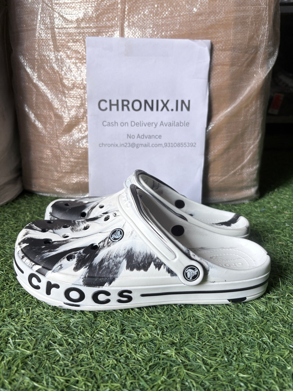 Crocs Bayaband clogs Printed (Black/White)