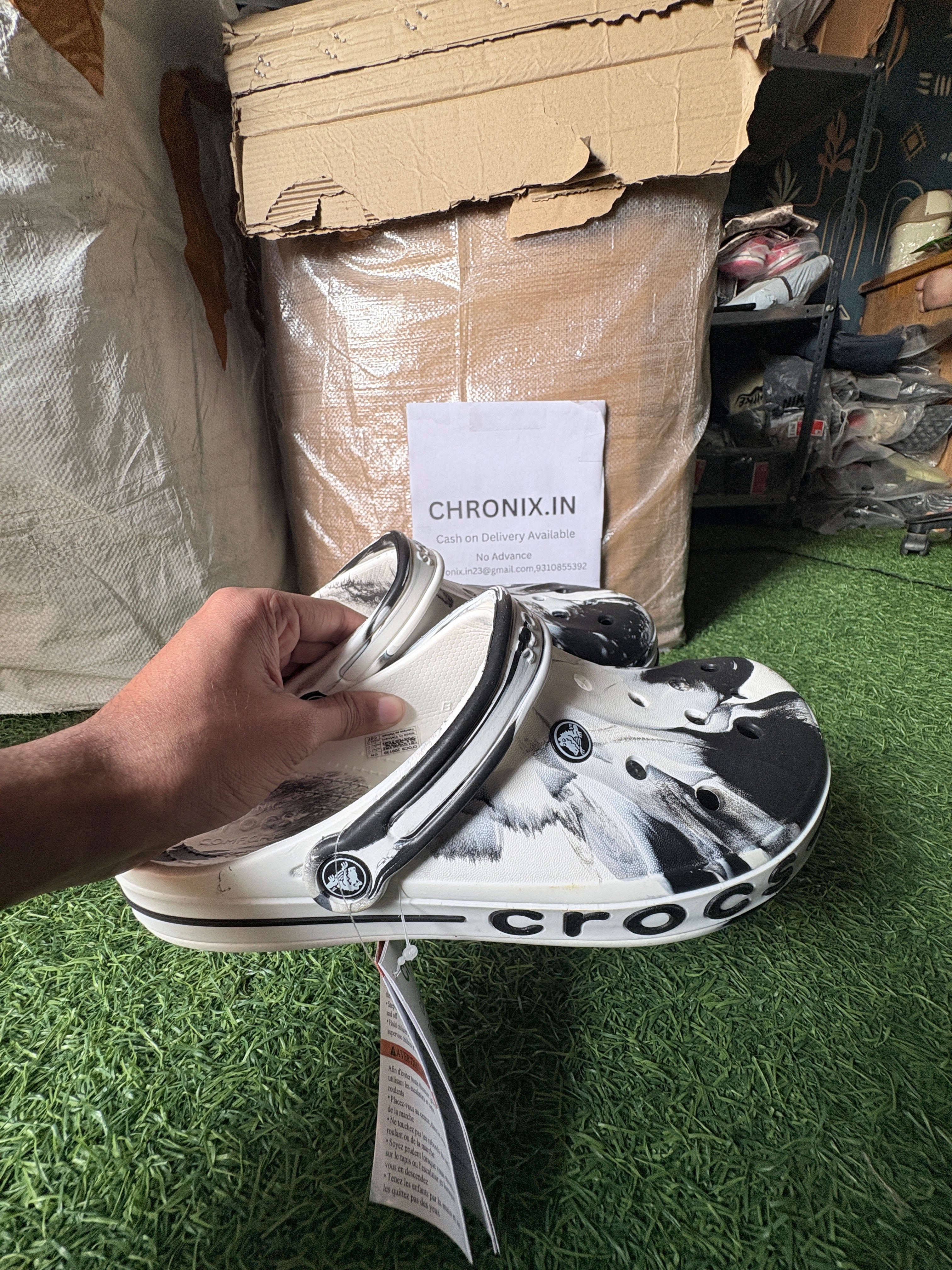 Crocs Bayaband clogs Printed (Black/White)