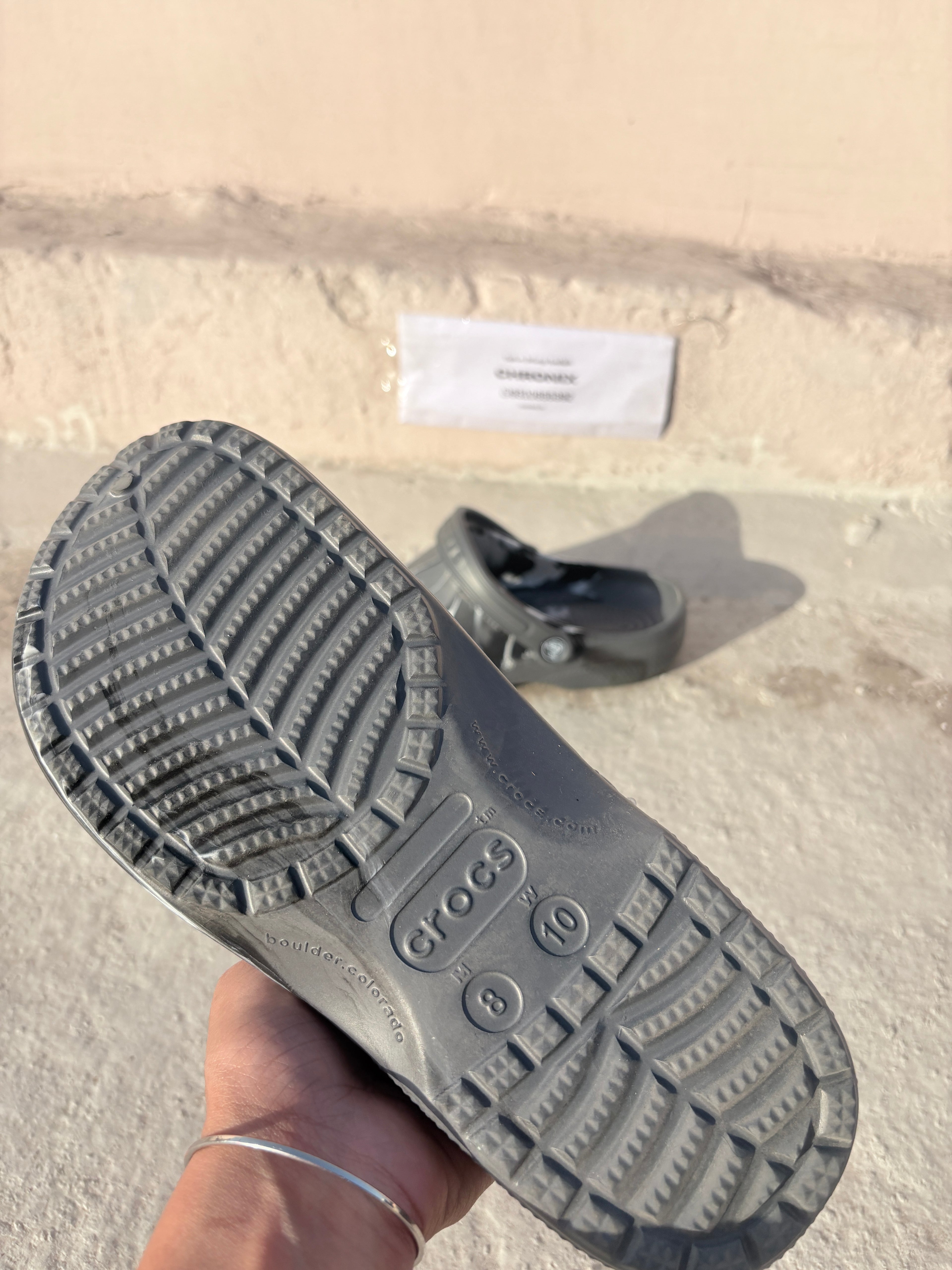 Crocs Classic clogs (Black & Ash Marble)