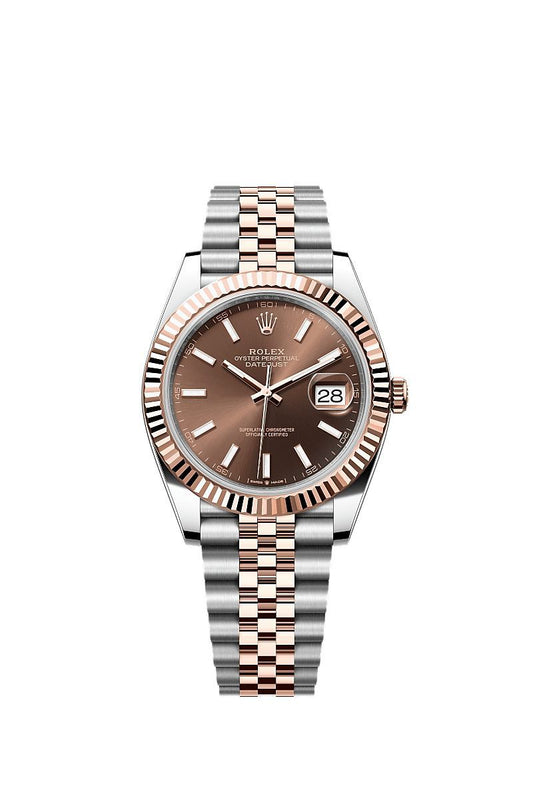 Rolex Silver Rose Gold DateJust