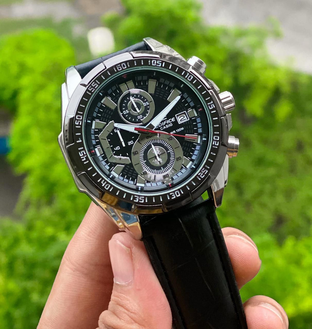 Edifice Casio EFR539 Black Strap